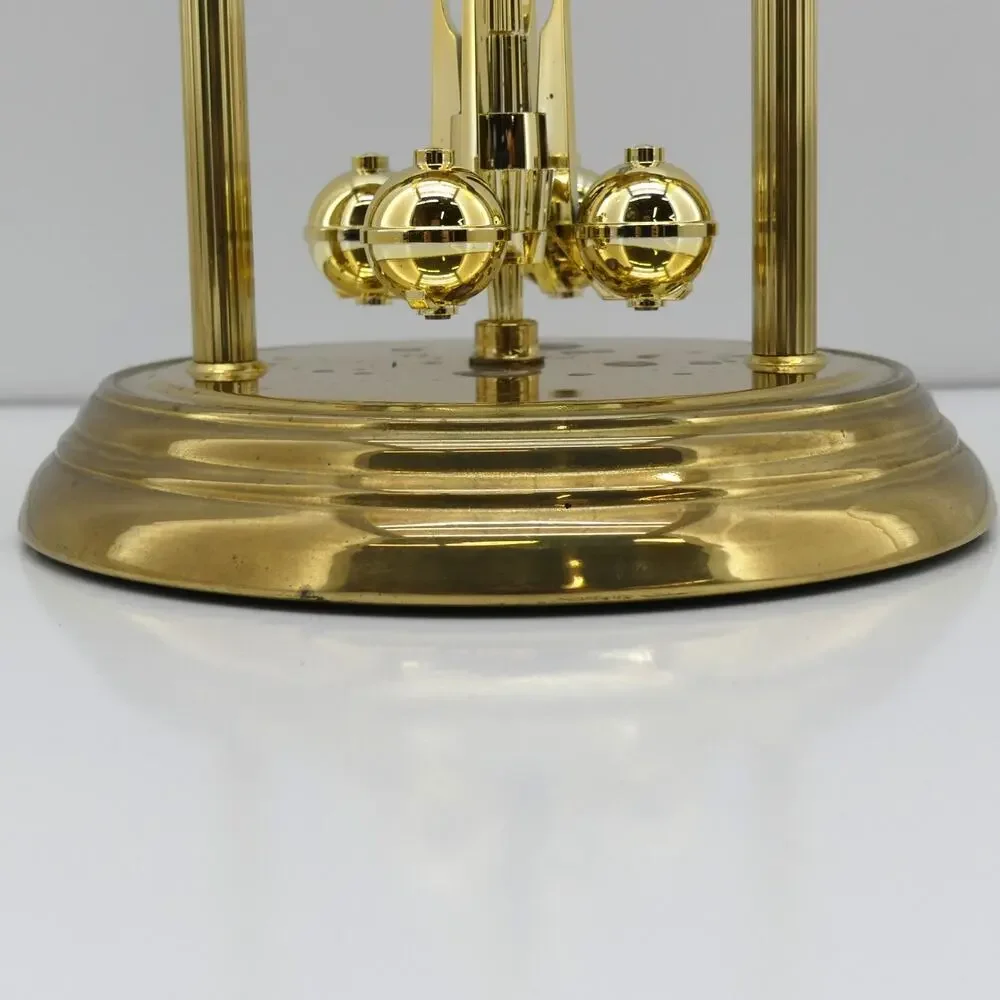 VTG Remington Multi-Quartz Anniversary Glass Domed Mantle Clock Germany See Desc